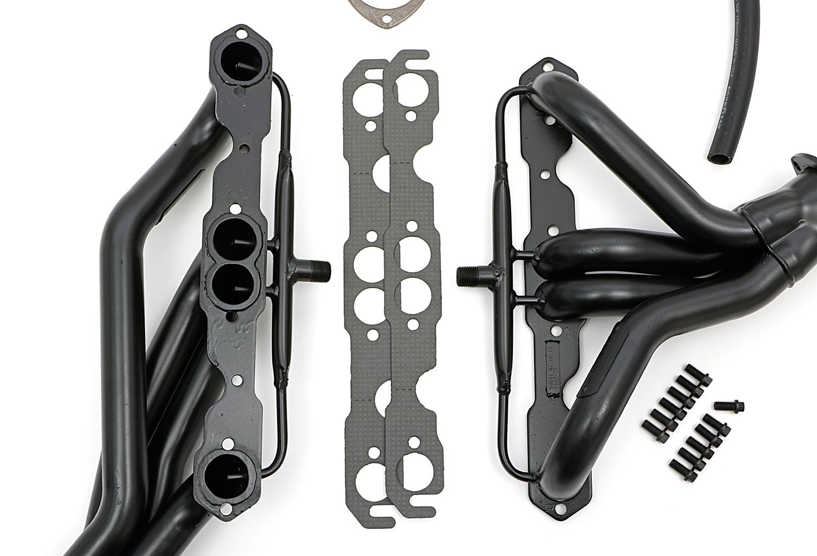 Hedman Street Headers 68641 Headers, Street, Mid-Length, Steel, Temporary Paint, Buick, Chevy, GMC, Oldsmobile, Pontiac, Small Block, Pair thumbnail 4
