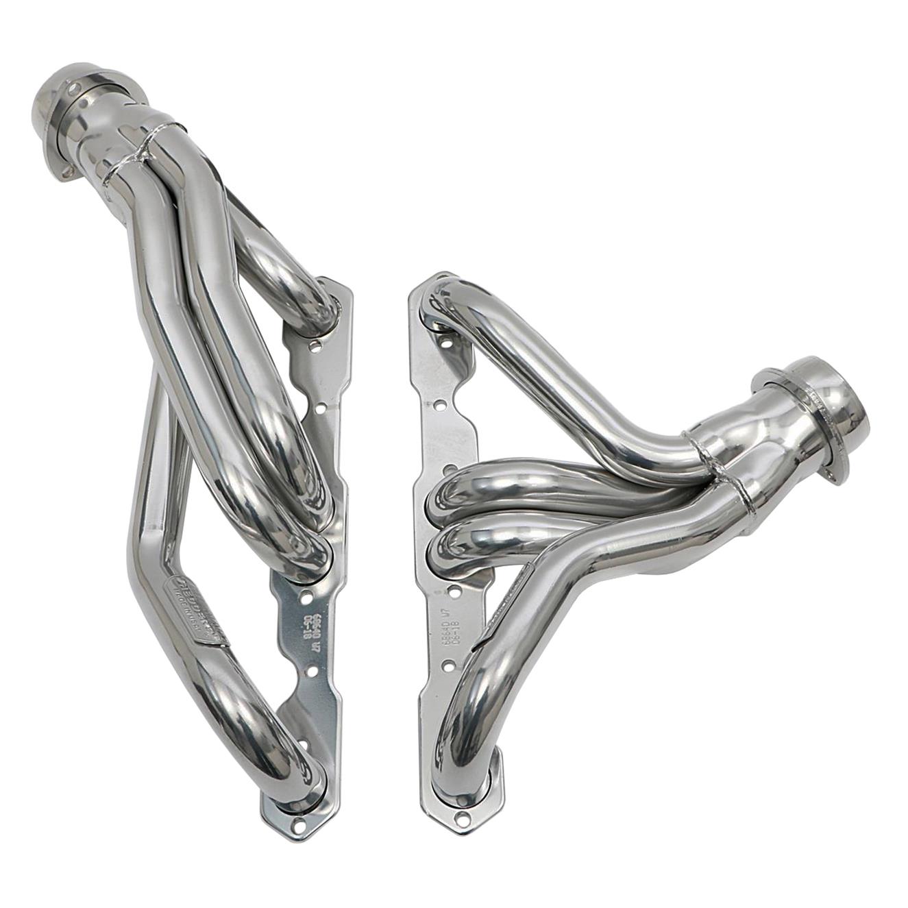 Hedman Street Headers 68646 Headers, Street, Mid-Length, Steel, Silver Ceramic Coated, Chevy, Camaro, Small Block, Pair thumbnail 7