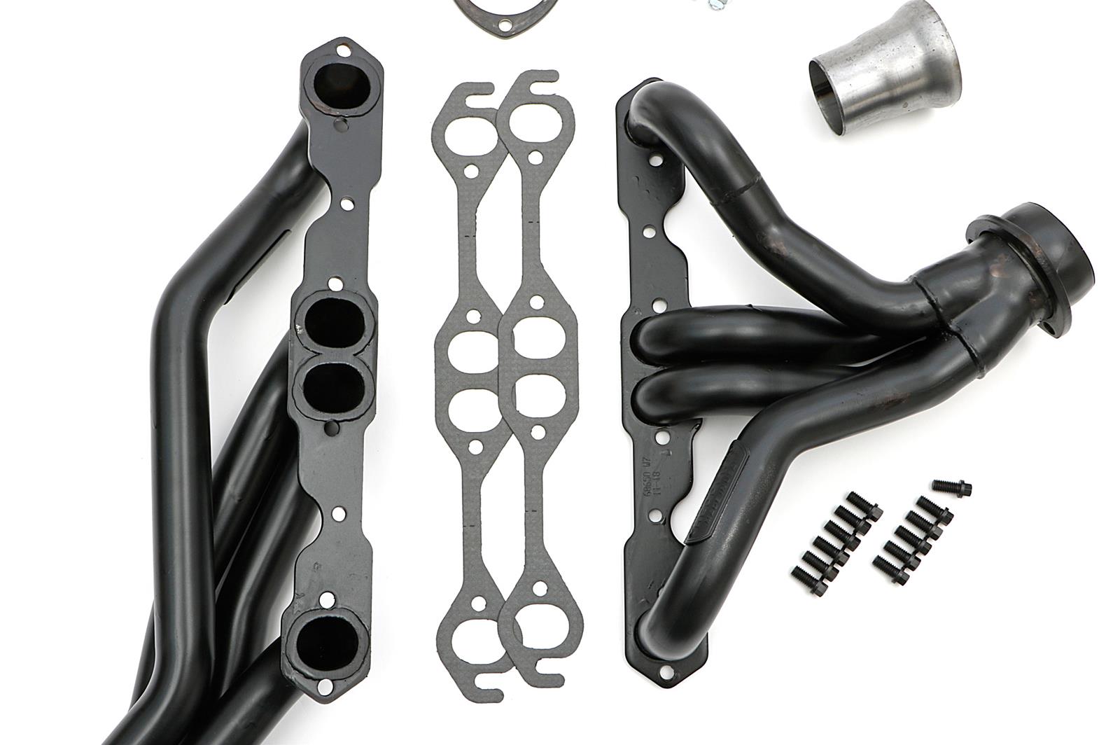 Hedman Street Headers 68650 Headers, Street, Mid-Length, Steel, Temporary Paint, Buick, Chevy, Oldsmobile, Pontiac, Pair thumbnail 6