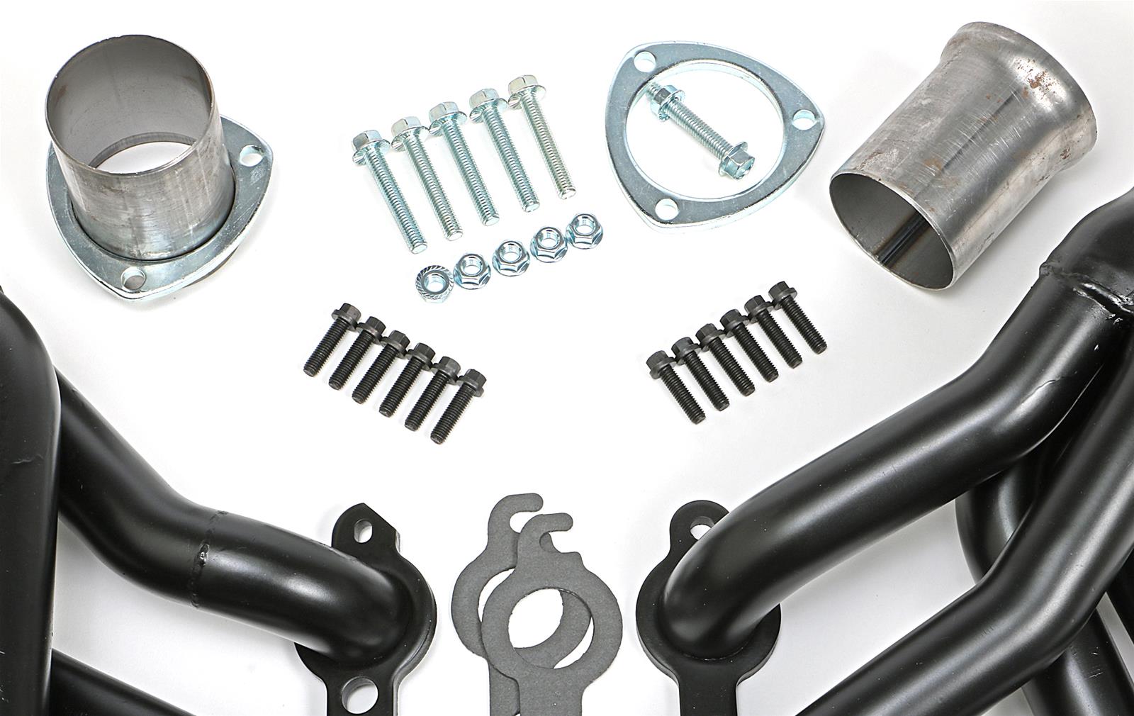 Hedman Hot Rodz Engine Swap Headers 68710 Headers, Swap, Mid-Length, Steel, Temporary Paint, Chevy, Pontiac, LS, Pair thumbnail 7