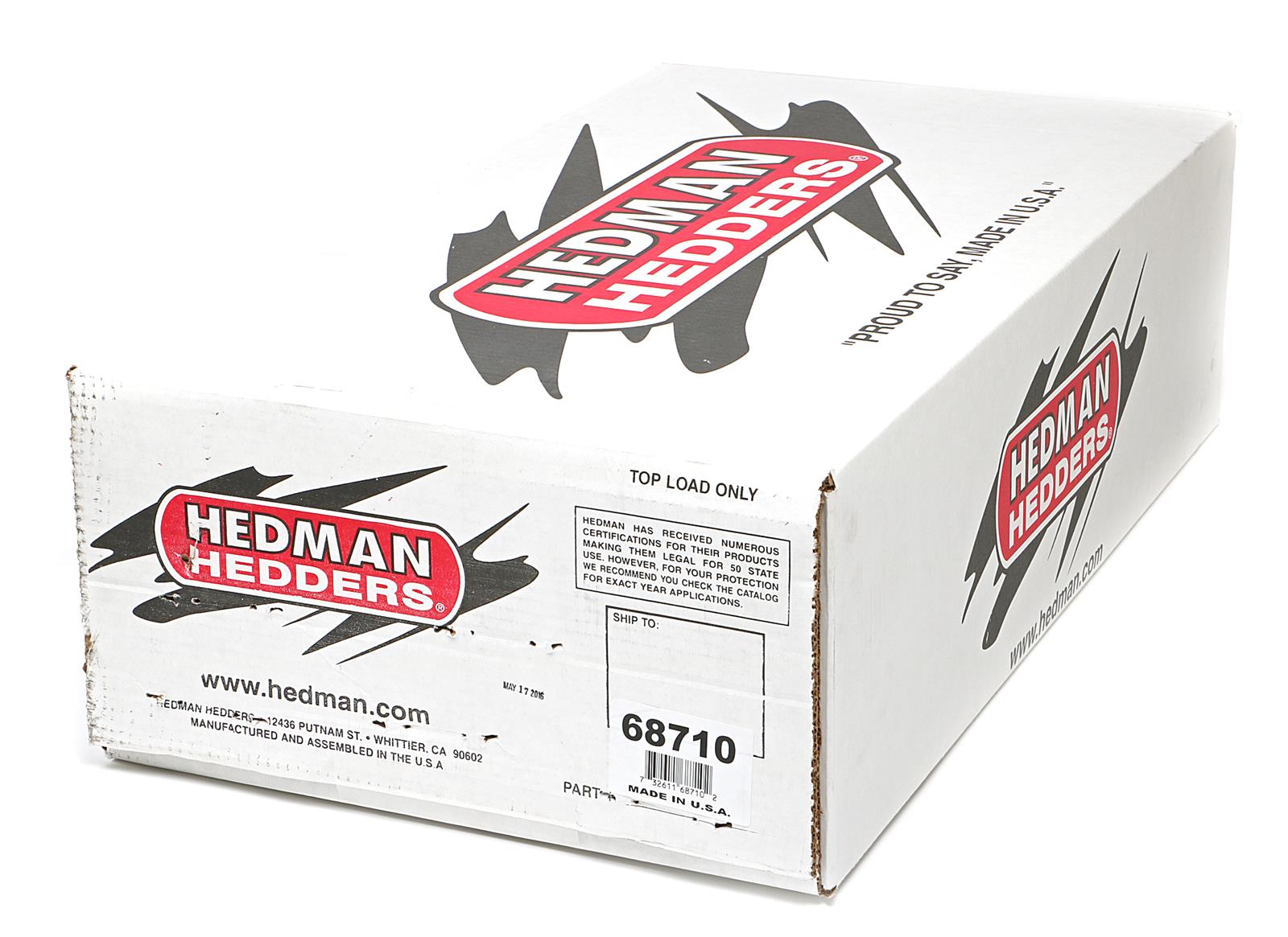 Hedman Hot Rodz Engine Swap Headers 68710 Headers, Swap, Mid-Length, Steel, Temporary Paint, Chevy, Pontiac, LS, Pair thumbnail 3
