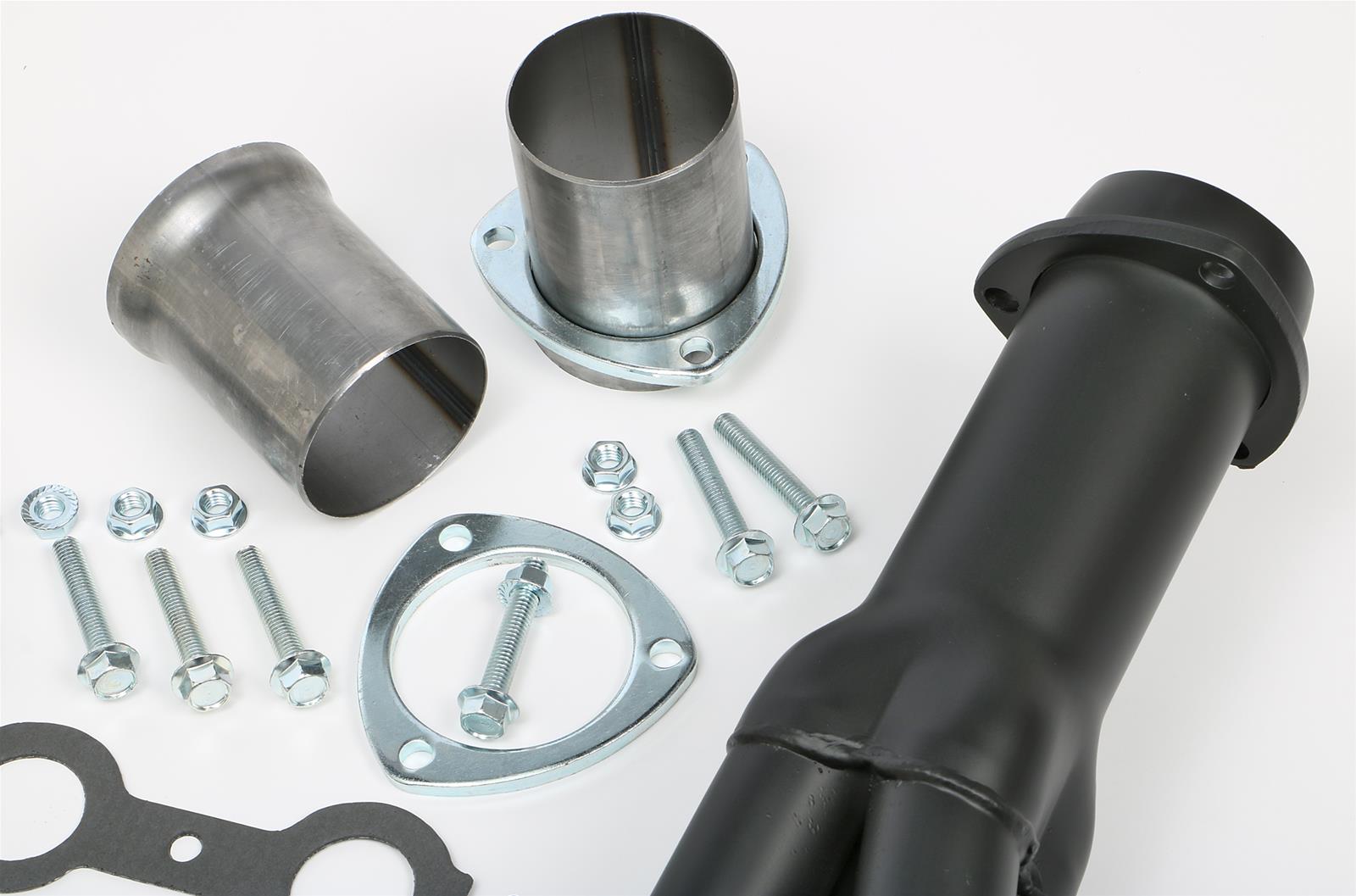 Hedman LS Engine Swap Black Maxx Headers 68723 Headers, Maxx, Mid-length, Steel, Ceramic Coated, Round Port, 3.00 in. Collector, Chevy, Pontiac, Small Block LS, Pair thumbnail 4
