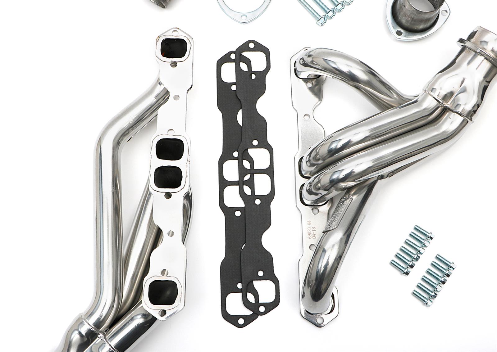 Hedman Street Headers 69026 Headers, Street, Mid-Length, Steel, Silver Ceramic Coated, Chevy, Small Block, Pair thumbnail 2