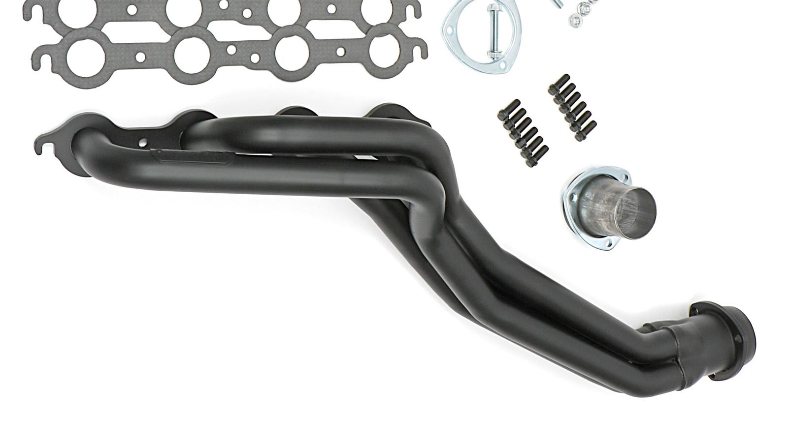 Hedman LS Engine Swap Black Maxx Headers 69053 Headers, Swap, Full-Length, Steel, Ceramic Coated, Chevrolet, GMC, Pair thumbnail 3