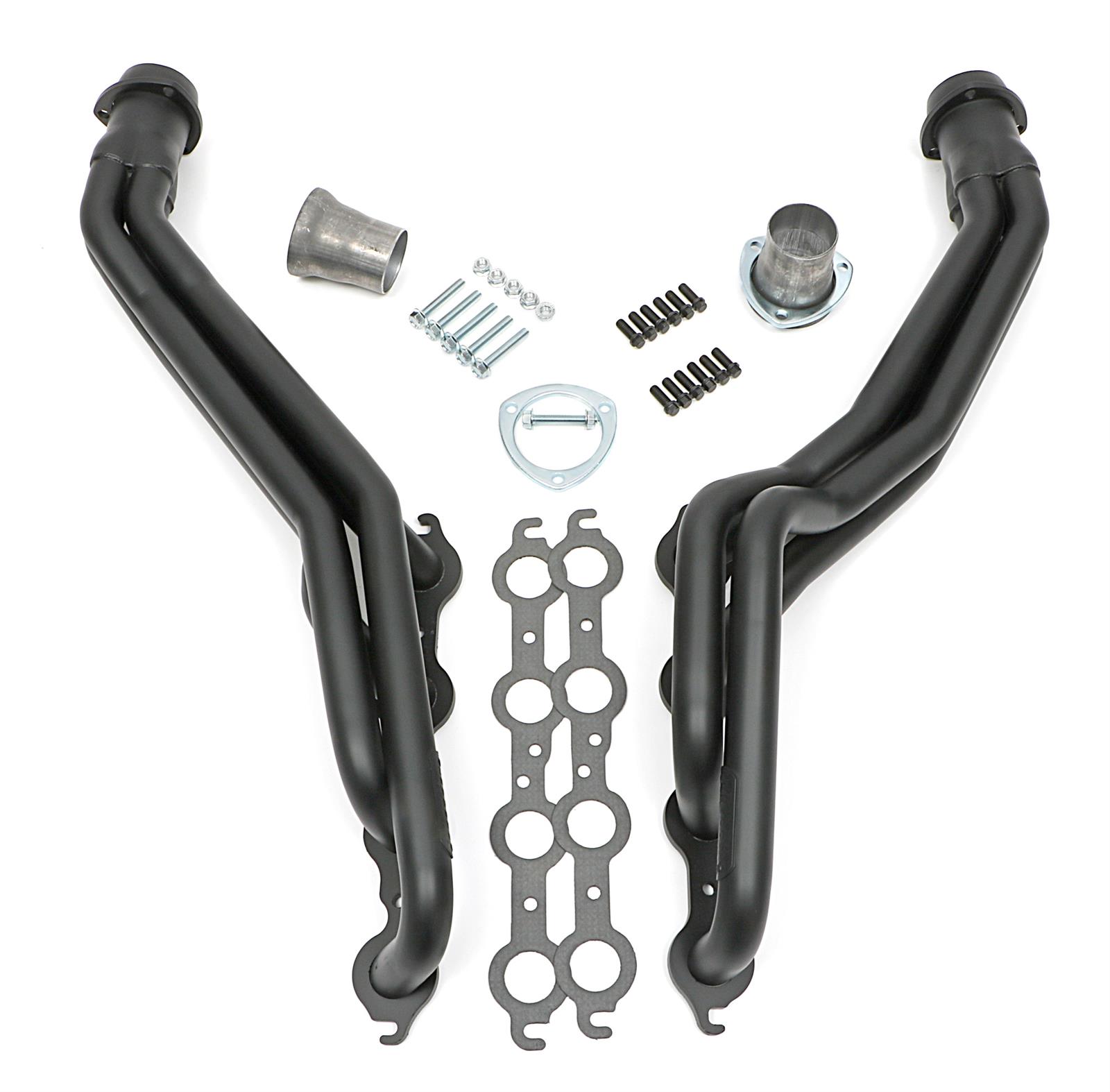 Hedman LS Engine Swap Black Maxx Headers 69053 Headers, Swap, Full-Length, Steel, Ceramic Coated, Chevrolet, GMC, Pair