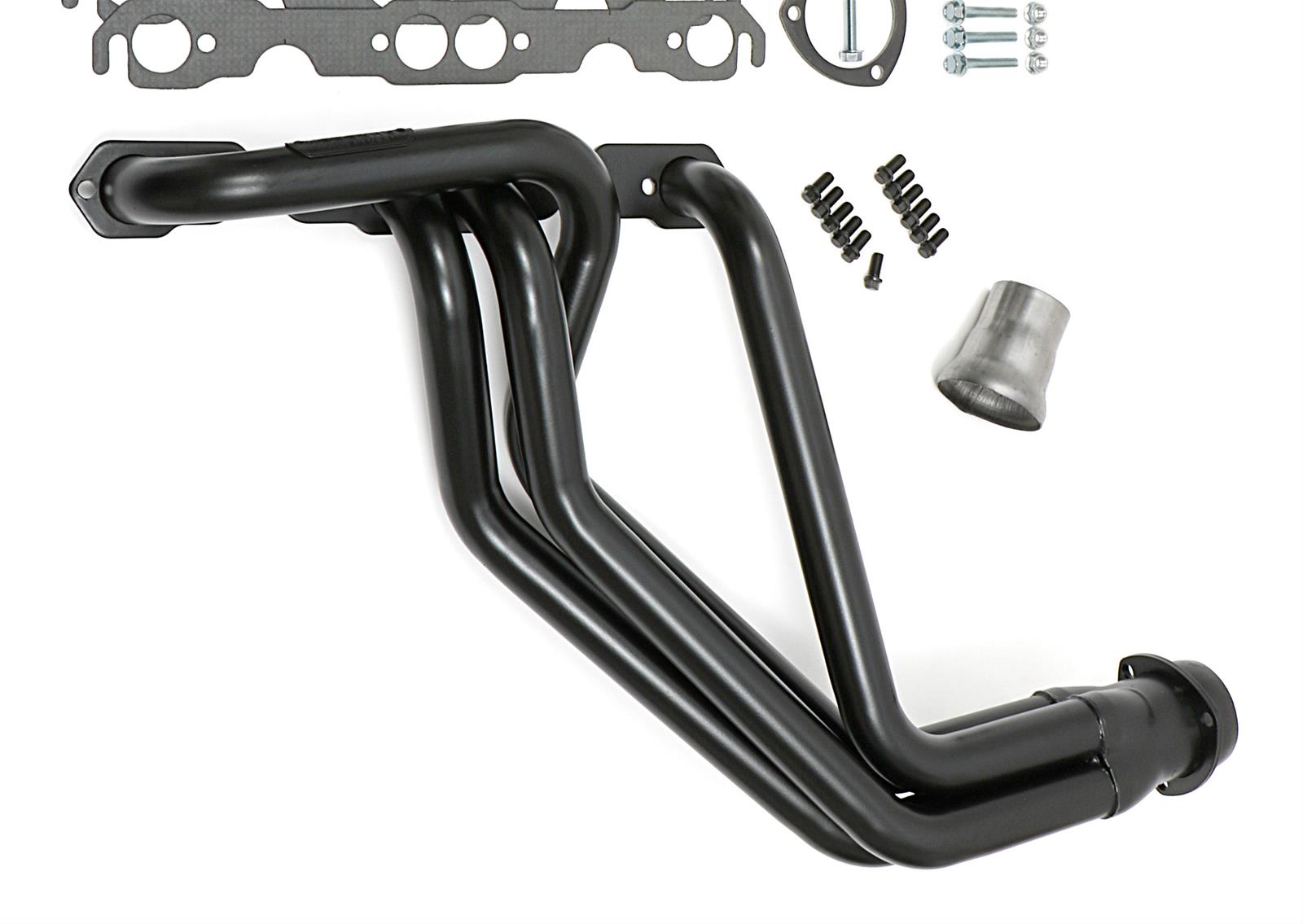 Hedman Street Headers 69090 Headers, Street, Long Tube, Steel, Temporary Paint, Chevy, GMC, Small Block, Pair