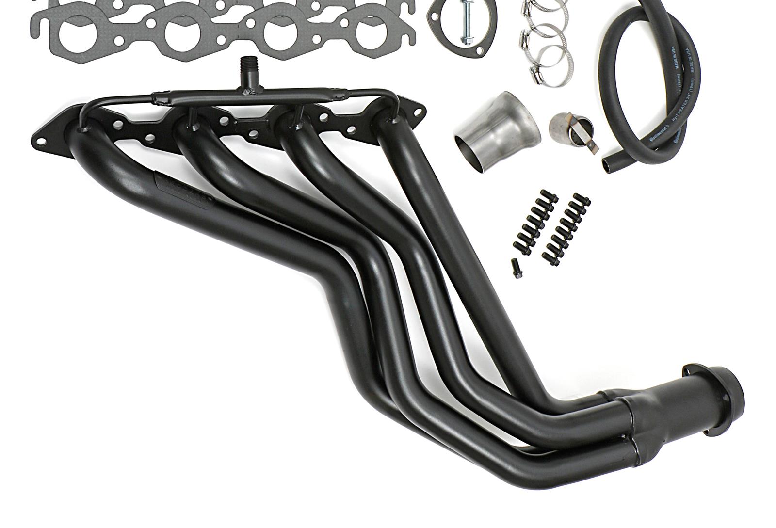 Hedman Street Headers 69111 Headers, Street, Long Tube, Steel, Temporary Paint, Chevy, GMC, Big Block, Pair