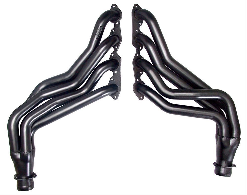 Hedman Street Headers 69133 Headers, Street, Long Tube, Steel, Black Ceramic Coated, Chevy, GMC, Pair thumbnail 3