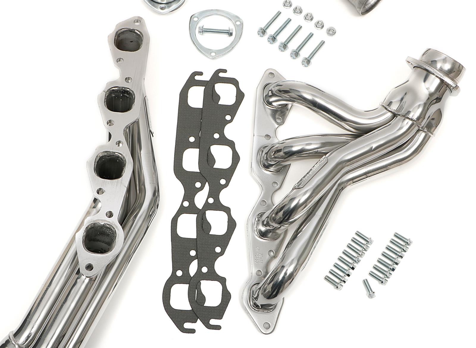 Hedman Street Headers 69176 Headers, Street, Mid-Length, Steel, Silver Ceramic Coated, Chevy, GMC, Big Block, Pair thumbnail 2