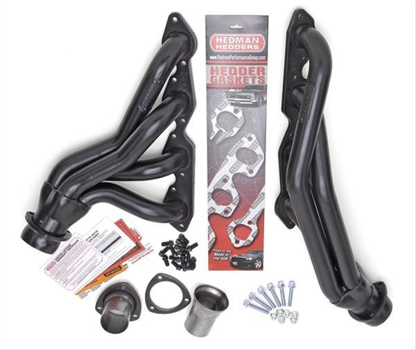 Hedman Street Headers 69190 Headers, Street, Mid-Length, Steel, Temporary Paint, Chevy, GMC, Big Block, Pair thumbnail 6