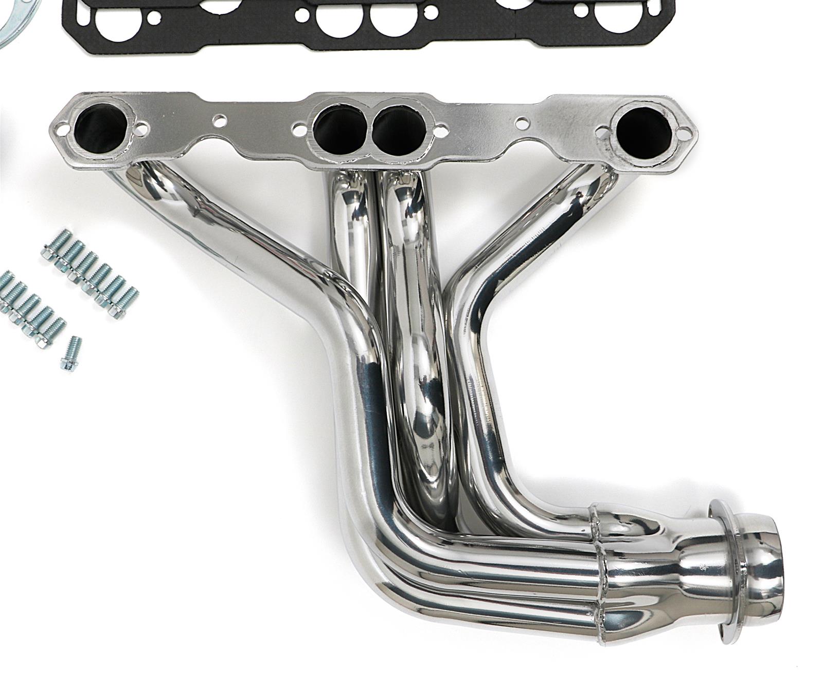 Hedman Street Headers 69236 Headers, Street, Long Tube, Steel, Silver Ceramic Coated, Chevy, GMC, Small Block, Pair thumbnail 2