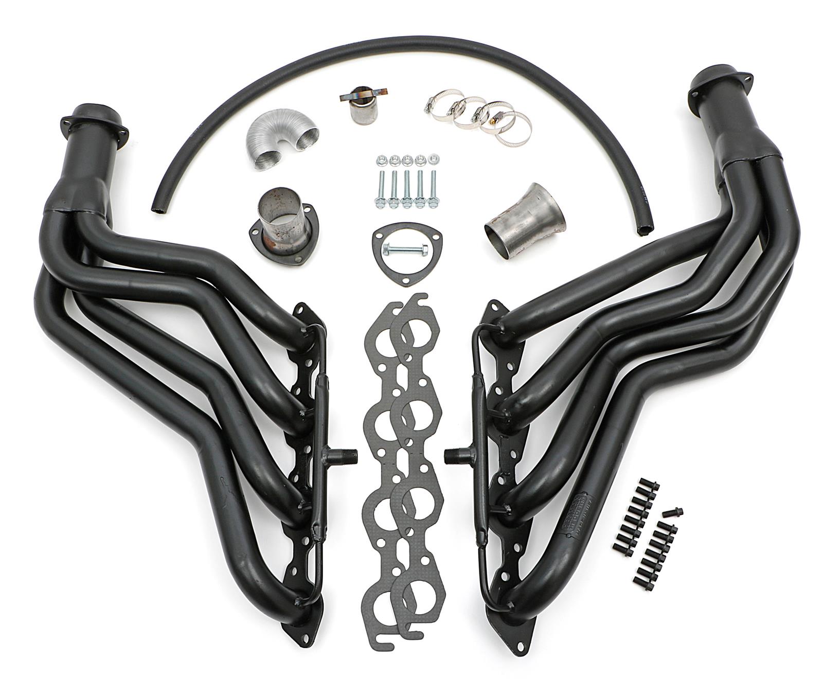 Hedman Street Headers 69281 Headers, Street, Long Tube, Steel, Temporary Paint, Chevy, GMC, 454, Pair thumbnail 2