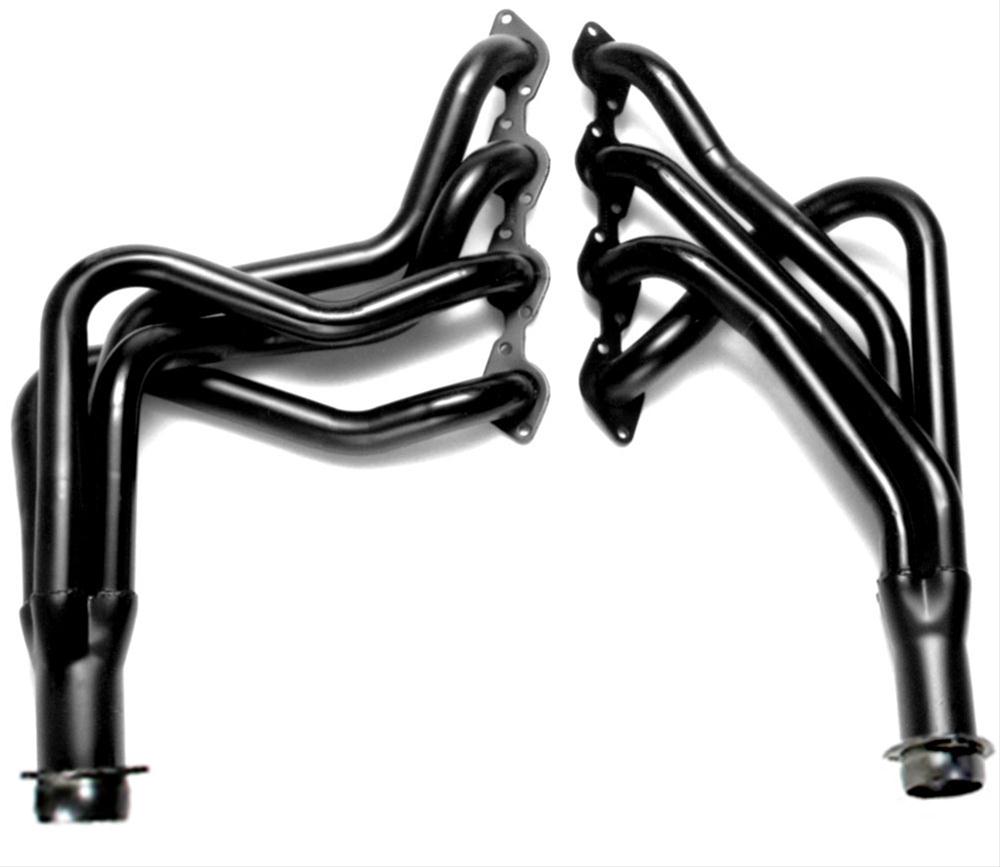 Hedman Street Headers 69383 Headers, Street, Long Tube, Steel, Black Ceramic Coated, Chevy, GMC, Pair thumbnail 3