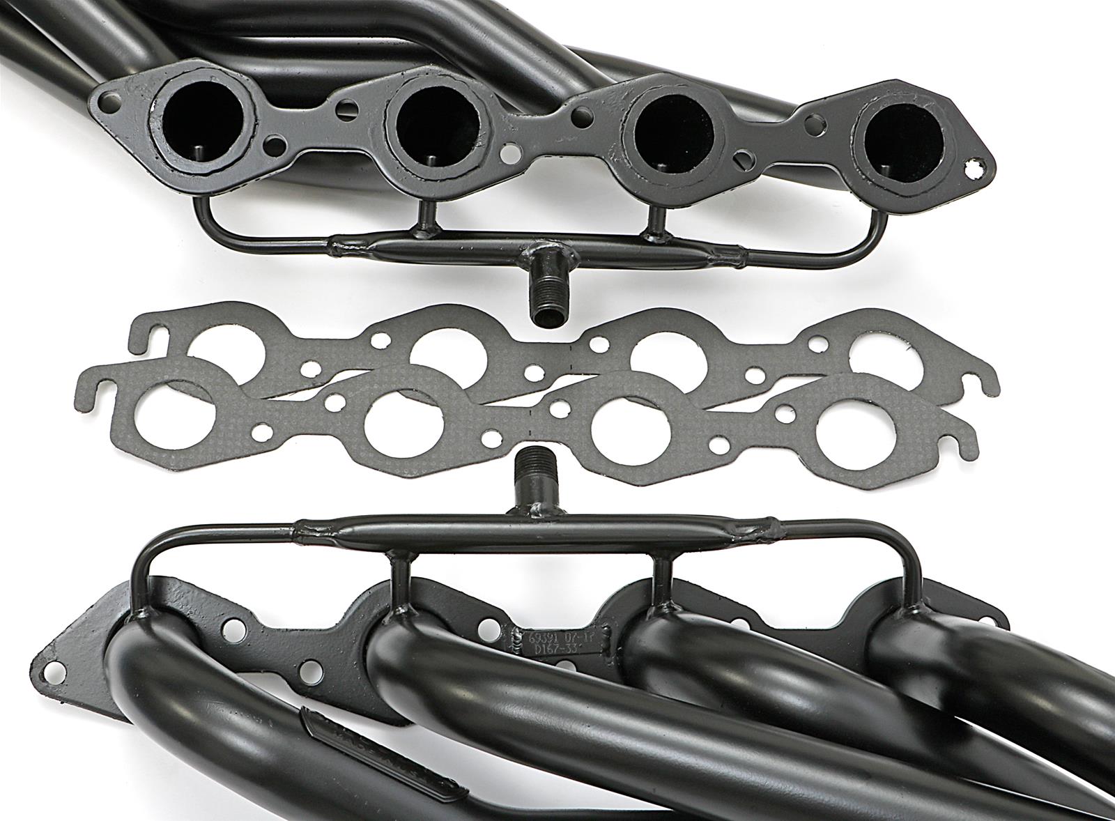 Hedman Street Headers 69391 Headers, Street, Long Tube, Steel, Temporary Paint, Chevy, GMC, 454, Pair thumbnail 2