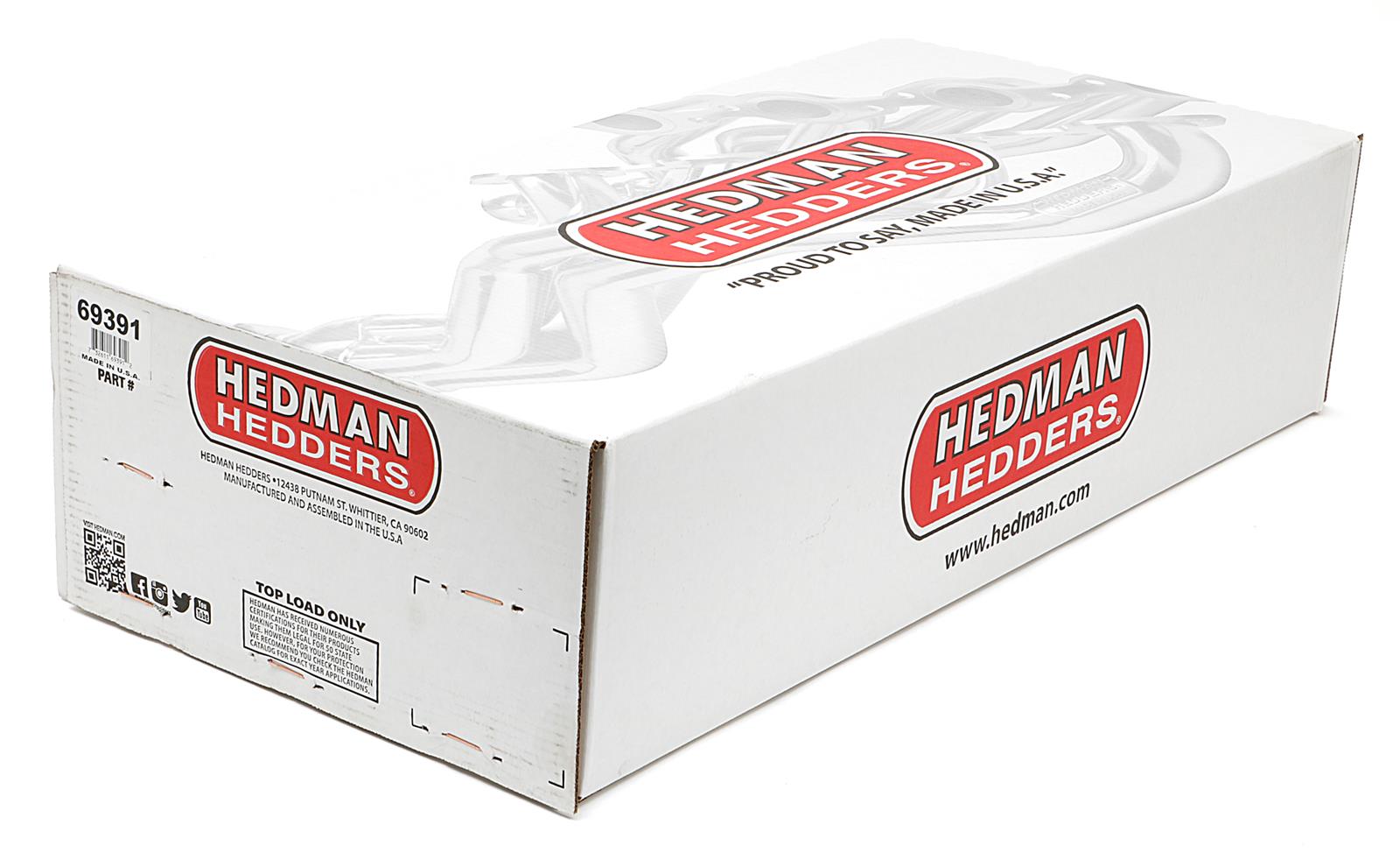 Hedman Street Headers 69391 Headers, Street, Long Tube, Steel, Temporary Paint, Chevy, GMC, 454, Pair thumbnail 4