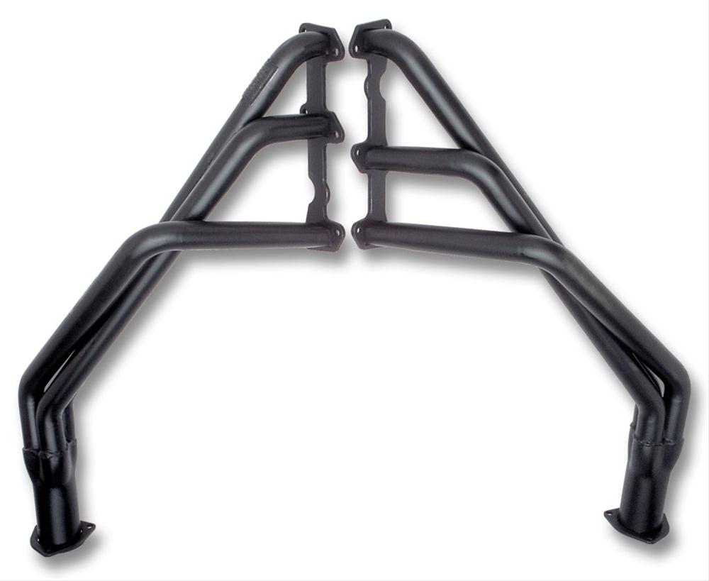 Hedman Specialty and Engine Swap Headers for 1965-1971 CJ5, CJ6 - 69420 Headers, Swap, Fenderwell Exit, Steel, Temporary Paint, Jeep, GM 3.8L, Pair thumbnail 3