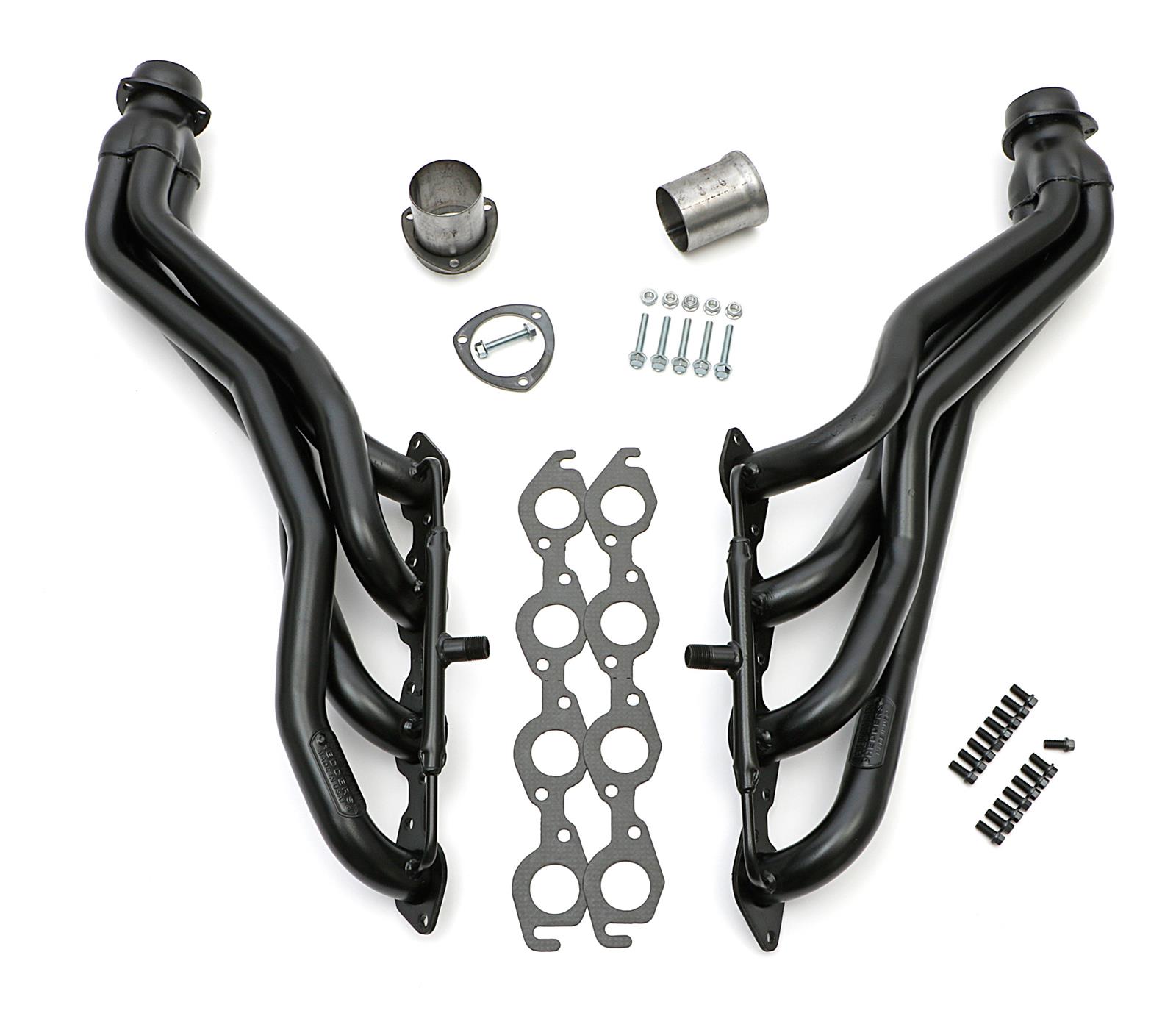 Hedman Street Headers 69451 Headers, Street, Long Tube, Steel, Temporary Paint, Chevy, GMC, 7.4L, Pair thumbnail 2