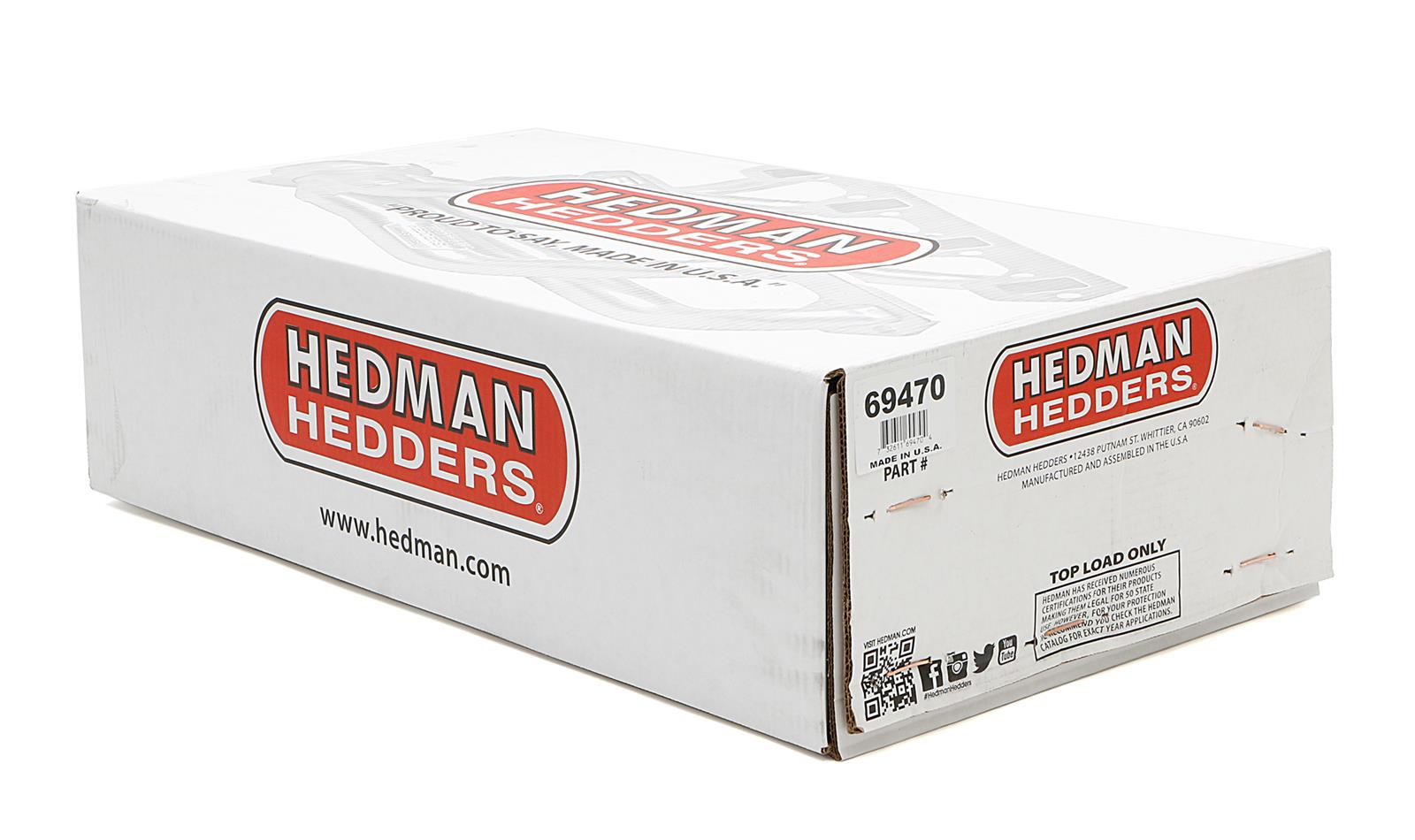 Hedman Street Headers 69470 Headers, Street, Mid-Length, Steel, Temporary Paint, Chevy, GMC, 5.0L, 5.7L, Kit thumbnail 7
