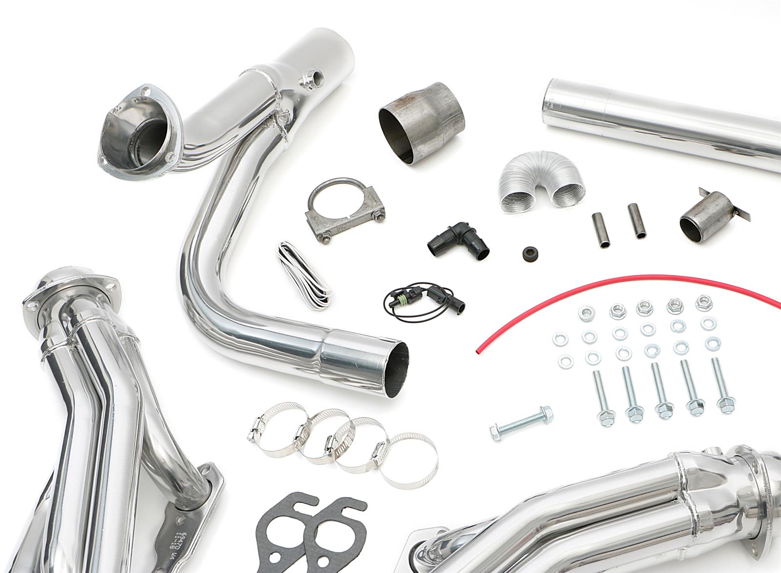Hedman Street Headers 69476 Headers, Street, Mid-Length, Steel, Silver Ceramic Coated, Chevy, GMC, 5.0L, 5.7L, Kit thumbnail 8