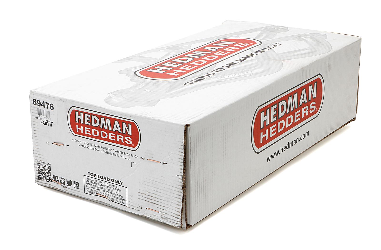 Hedman Street Headers 69476 Headers, Street, Mid-Length, Steel, Silver Ceramic Coated, Chevy, GMC, 5.0L, 5.7L, Kit thumbnail 9