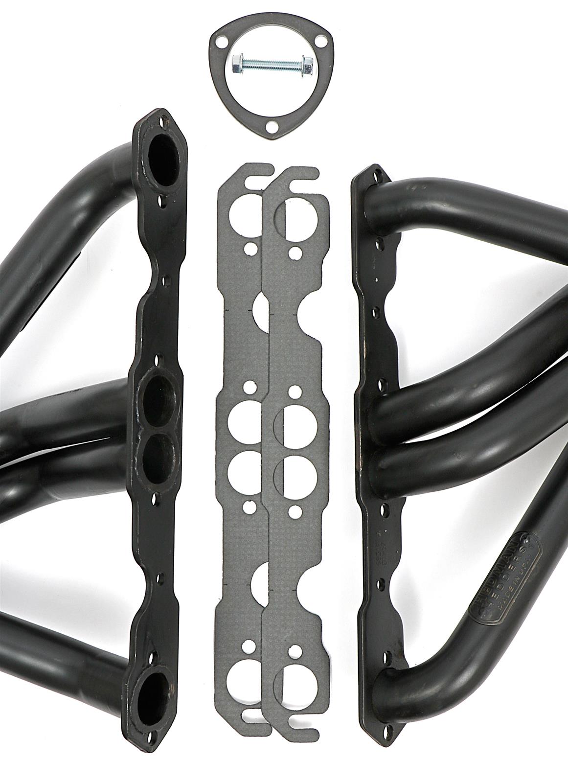 Hedman Specialty and Engine Swap Headers for 1976-1983 CJ5, 1976-1986 CJ7 - 69510 Headers, Swap, Fenderwell Exit, Steel, Temporary Paint, Jeep, Chevy Small Block, Pair thumbnail 5