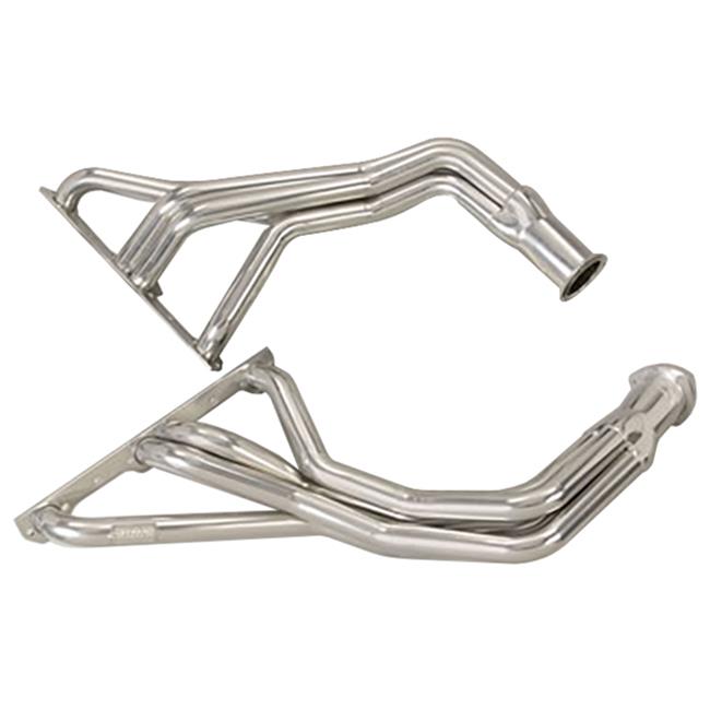 Hedman Specialty and Engine Swap Headers 69516 Headers, Swap, Fenderwell Exit, Steel, Silver Ceramic Coated, Jeep, Chevy Small Block, Pair thumbnail 3