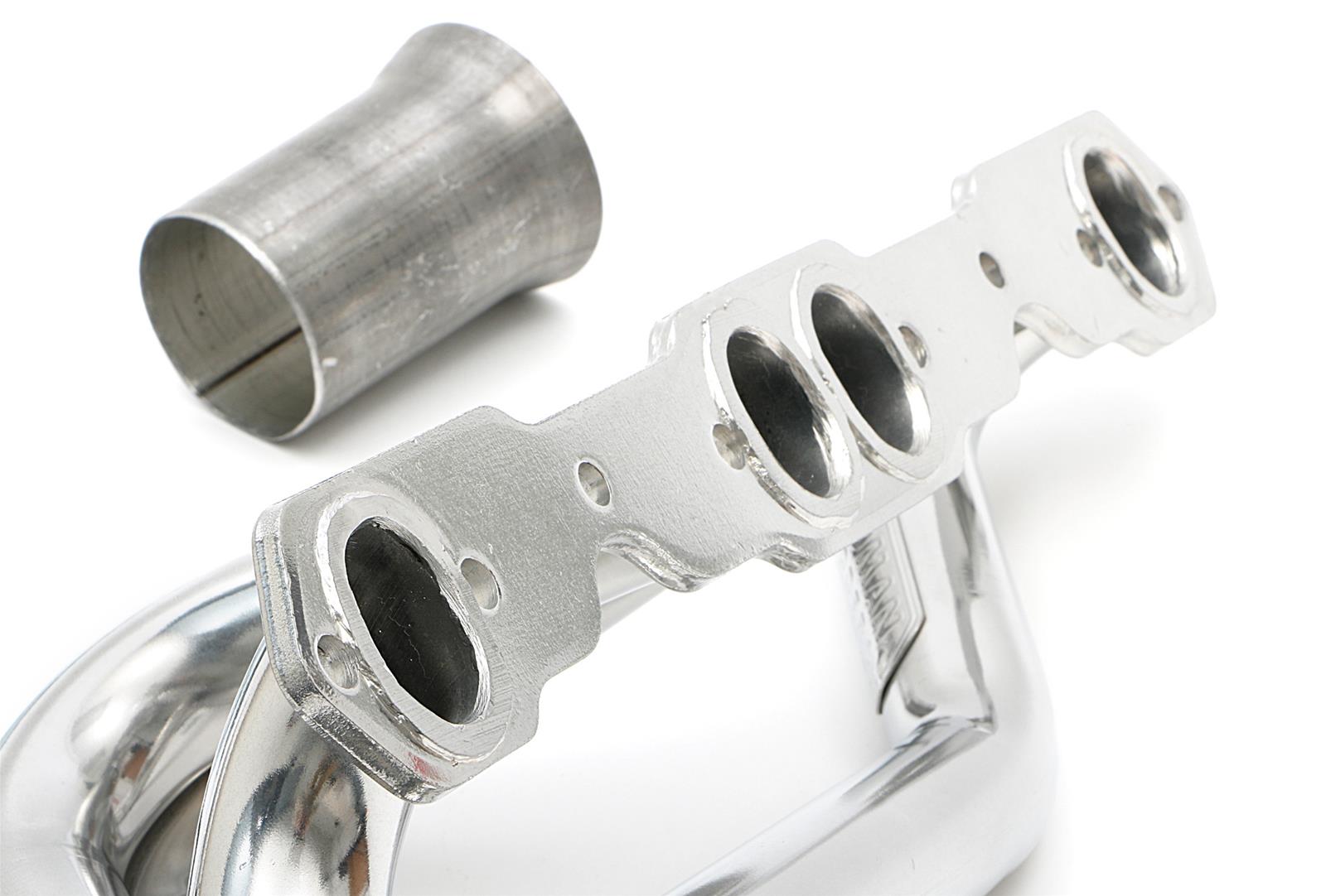 Hedman Street Headers 69556 Headers, Street, Mid-Length, Steel, Silver Ceramic Coated, Chevy, GMC, Pair thumbnail 2