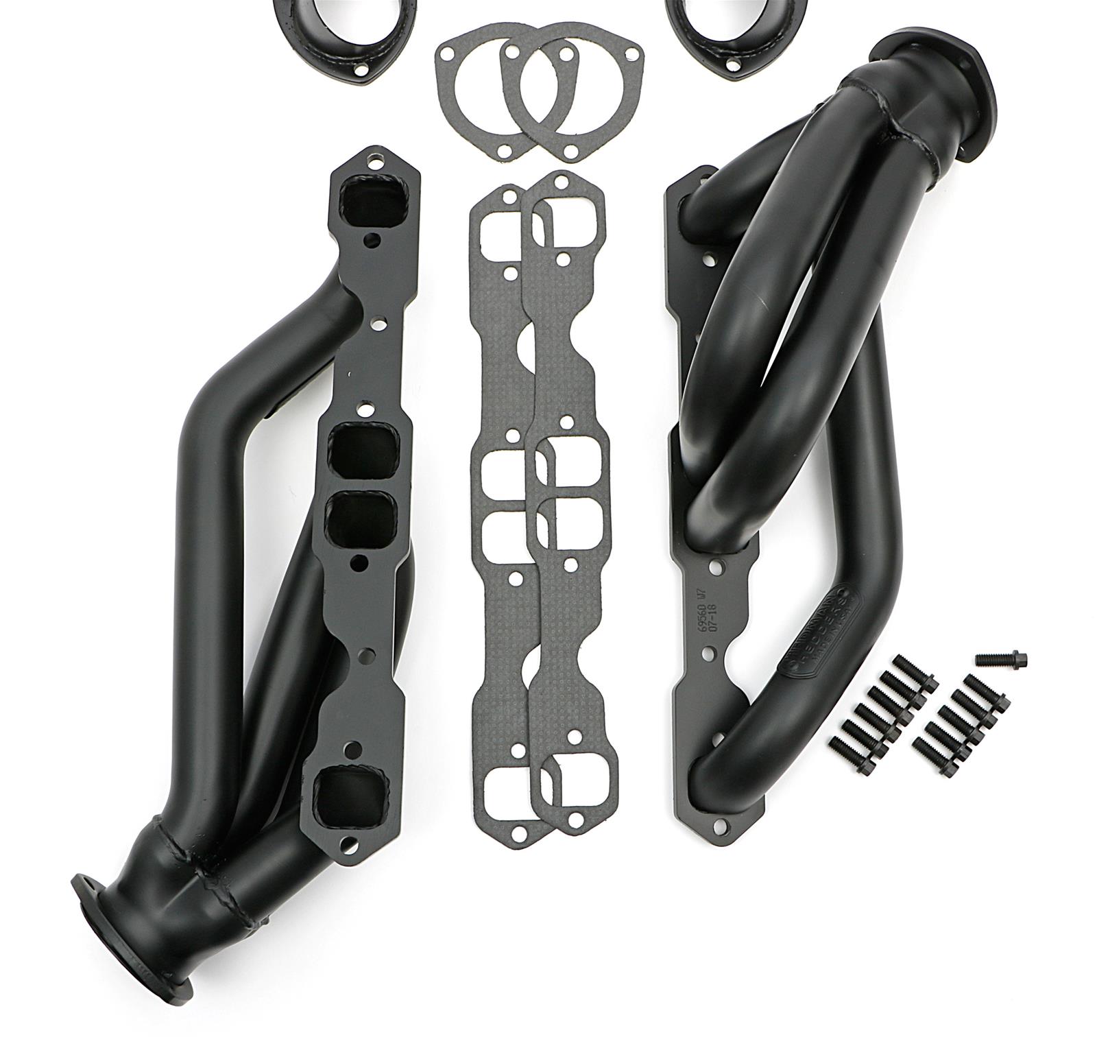 Hedman Specialty and Engine Swap Headers 69563 Headers, Swap, Mid-Length, Steel, Black Ceramic Coated, Chevy, GMC, Pair
