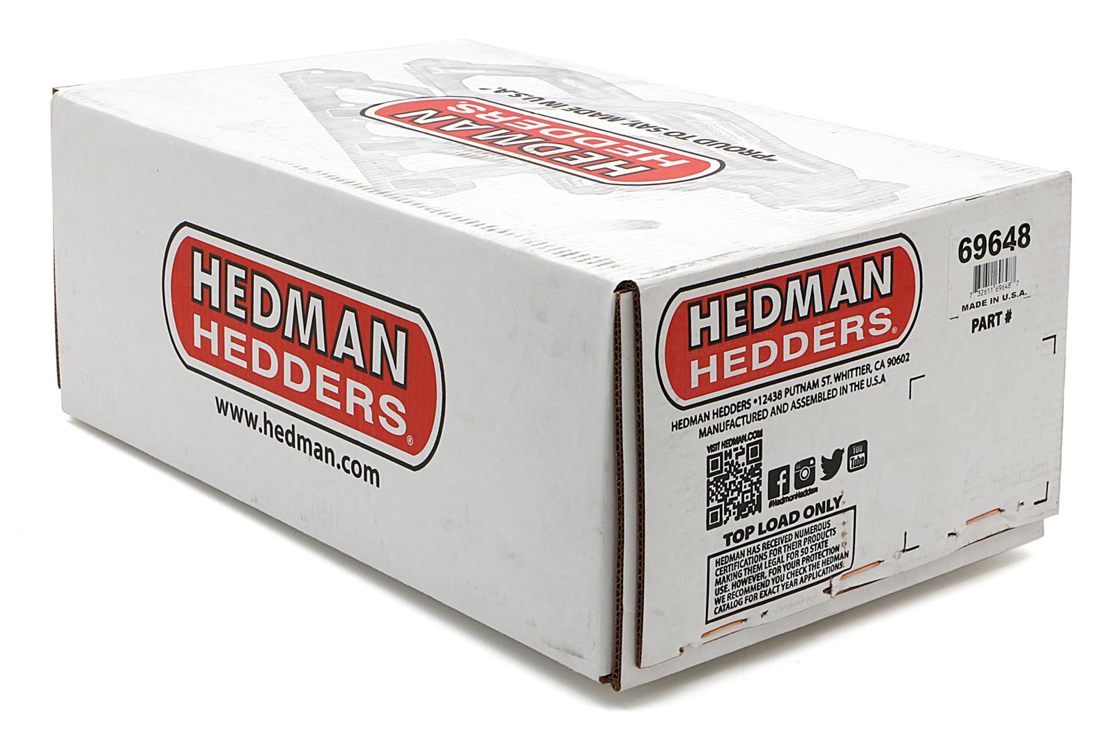 Hedman Elite Extreme-Duty Headers 69648 Headers, Extreme-Duty, Mid-Length, Steel, Silver Ceramic Coated, Jeep, Chevy Small Block, Pair thumbnail 3