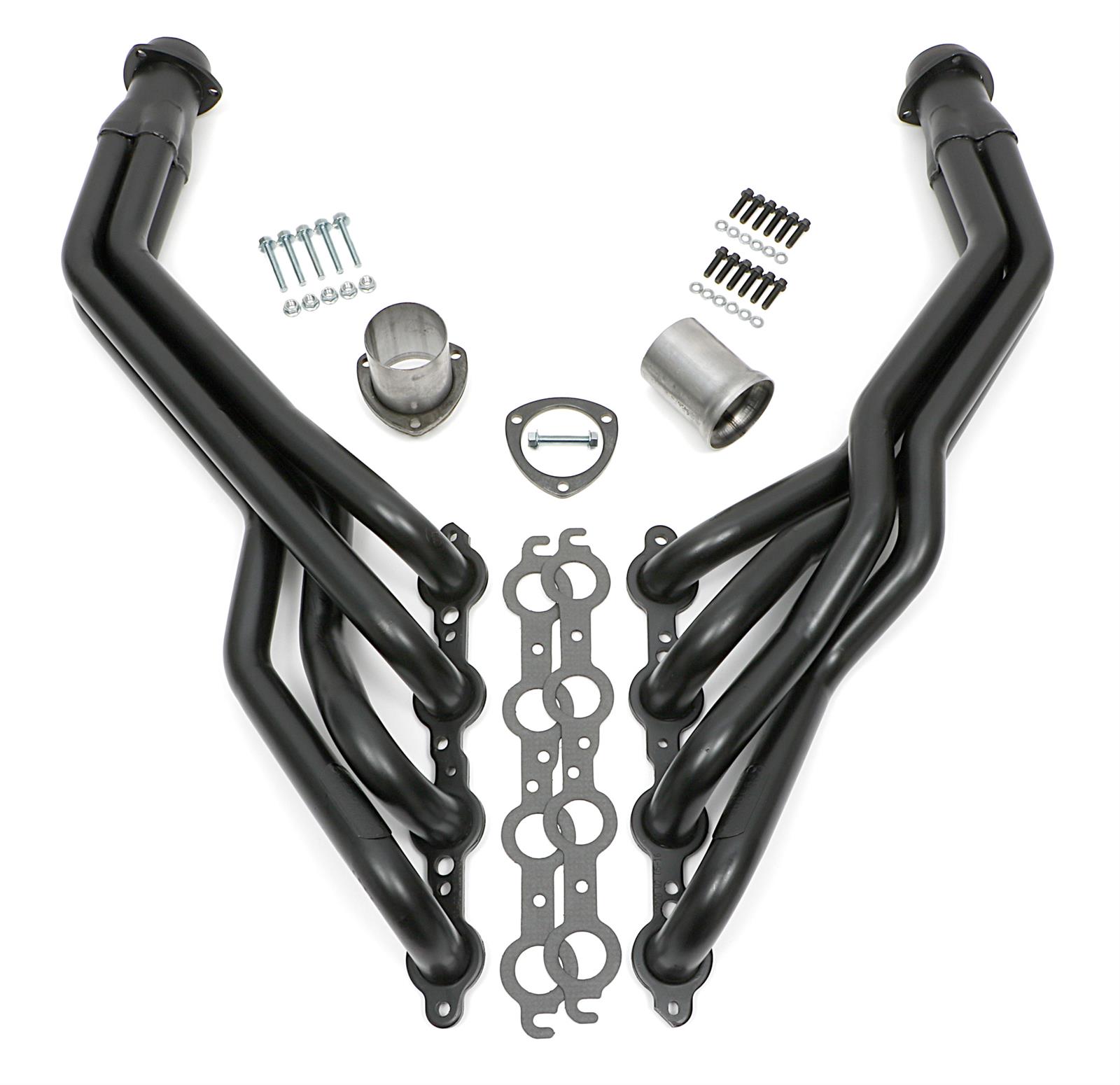 Hedman Street Headers 69720 Headers, Full-Length, Steel, Natural, Cadillac, Chevrolet, GMC, Pair
