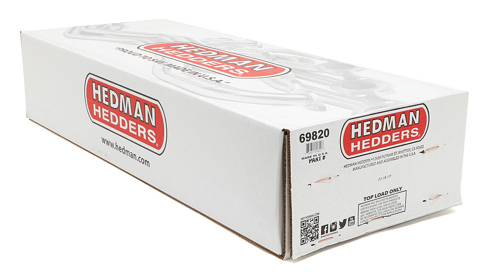 Hedman Elite Extreme-Duty Headers 69820 Headers, Extreme-Duty, Long Tube, Steel, Silver Ceramic Coated, Chevy, GMC, Big Block, Pair thumbnail 4