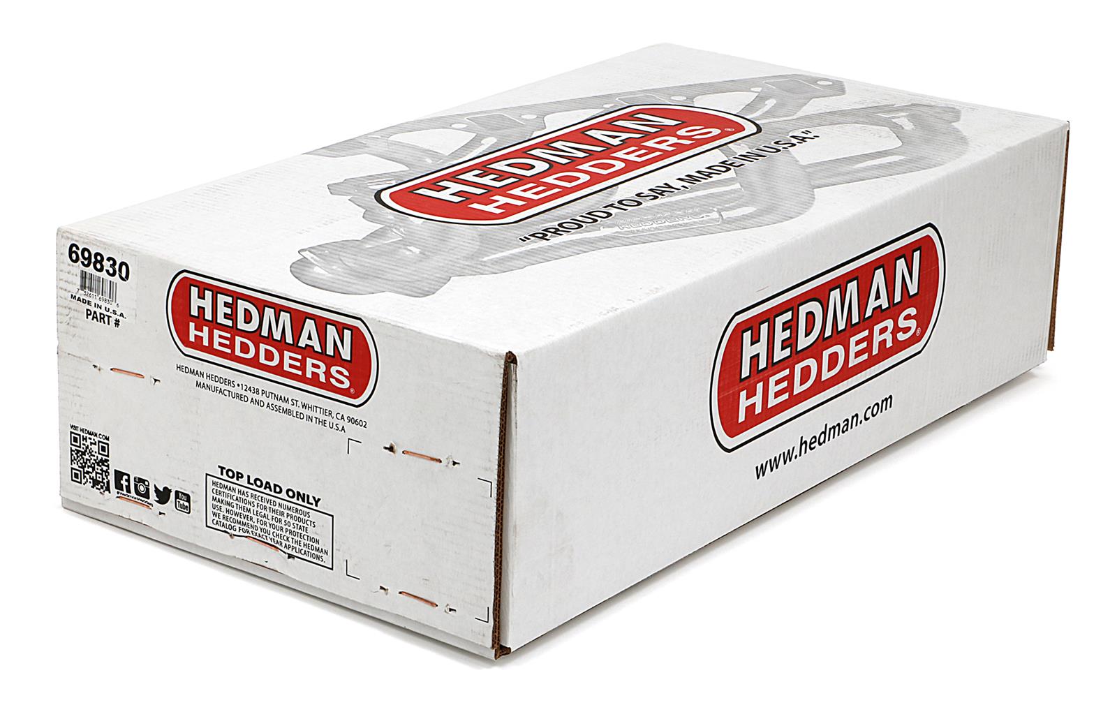 Hedman Elite Extreme-Duty Headers 69830 Headers, Extreme-Duty, Long Tube, Steel, Silver Ceramic Coated, Chevy, GMC, Pair thumbnail 3