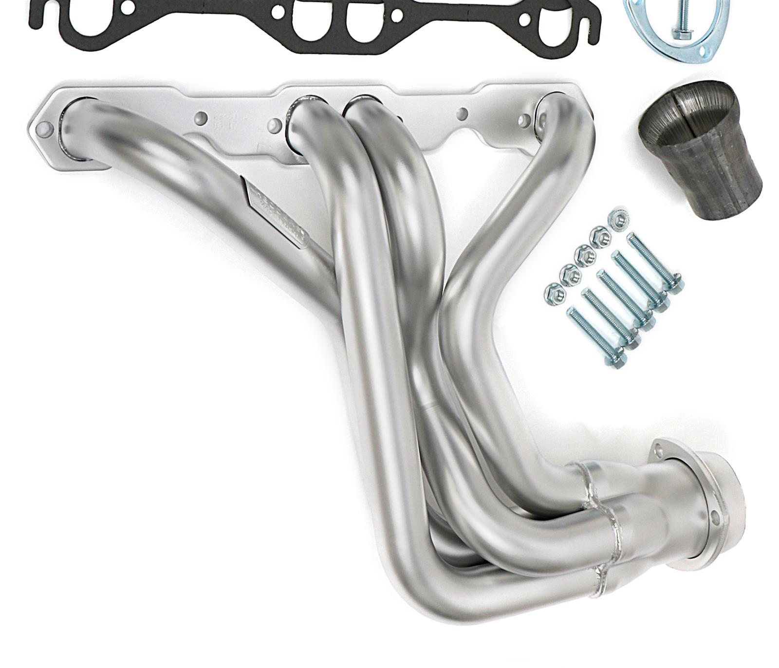 Hedman Elite Extreme-Duty Headers 69830 Headers, Extreme-Duty, Long Tube, Steel, Silver Ceramic Coated, Chevy, GMC, Pair