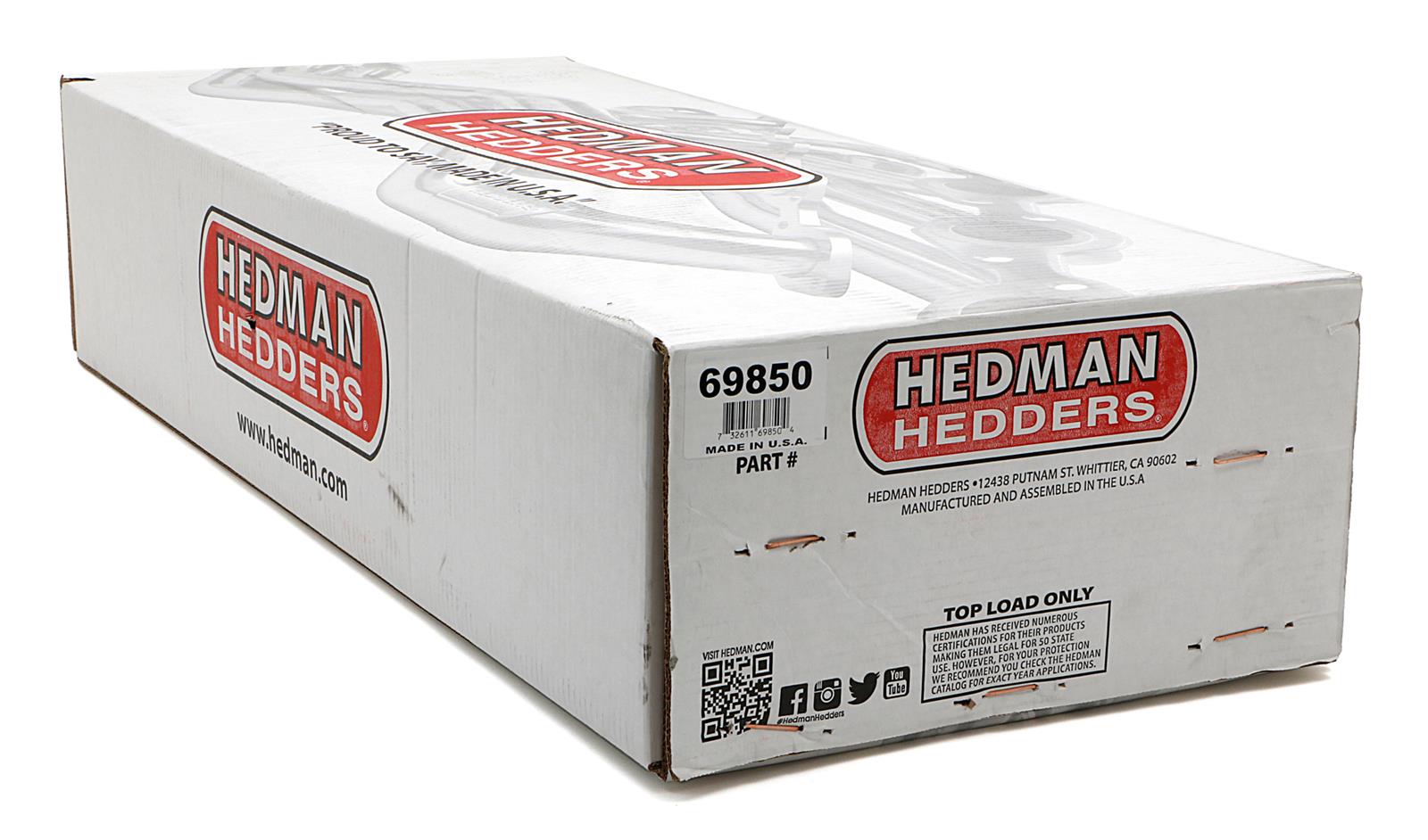 Hedman Elite Extreme-Duty Headers 69850 Headers, Extreme-Duty, Long Tube, Steel, Silver Ceramic Coated, Chevy, GMC, 7.4L, Pair thumbnail 6