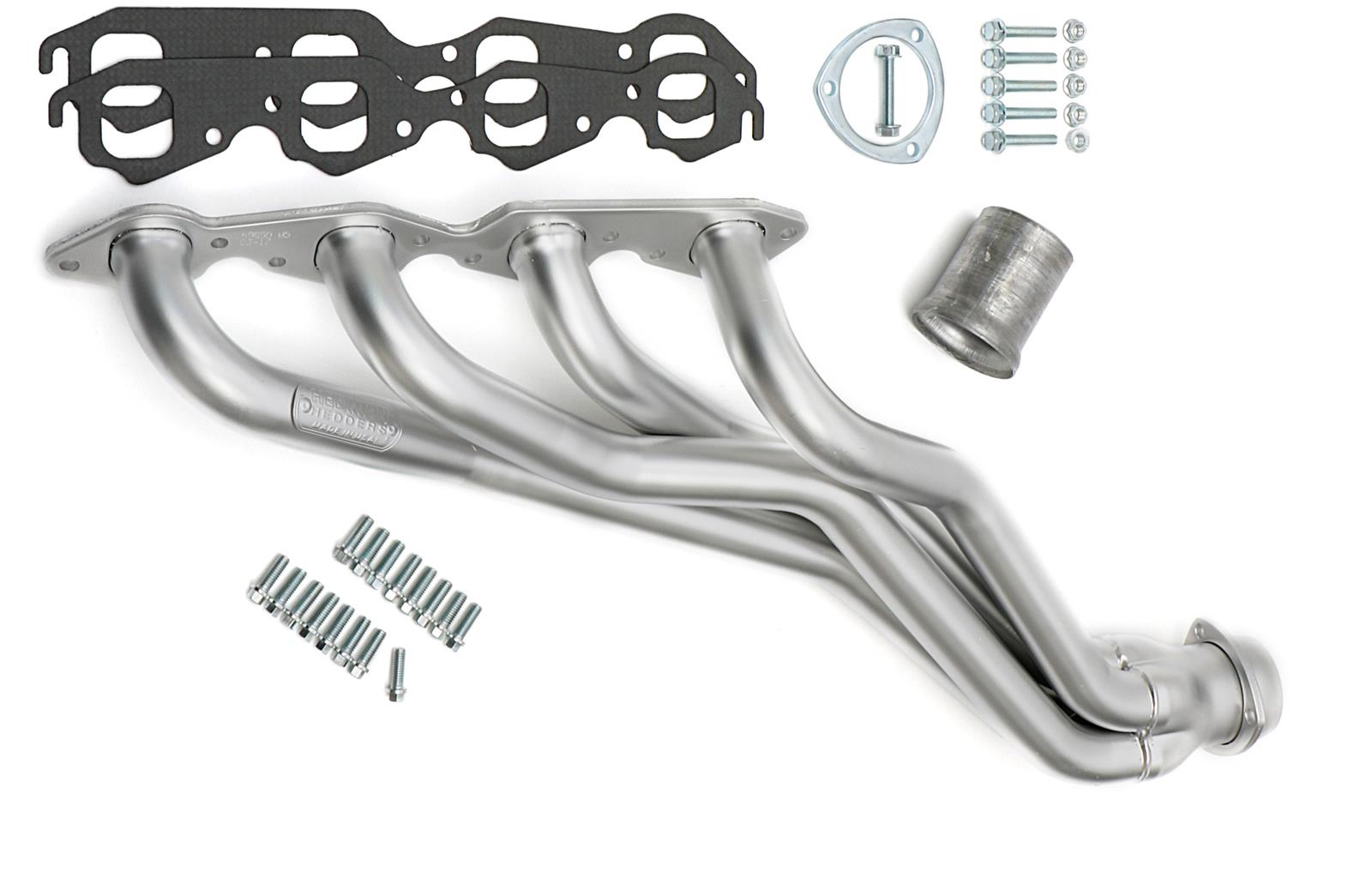 Hedman Elite Extreme-Duty Headers 69850 Headers, Extreme-Duty, Long Tube, Steel, Silver Ceramic Coated, Chevy, GMC, 7.4L, Pair thumbnail 5