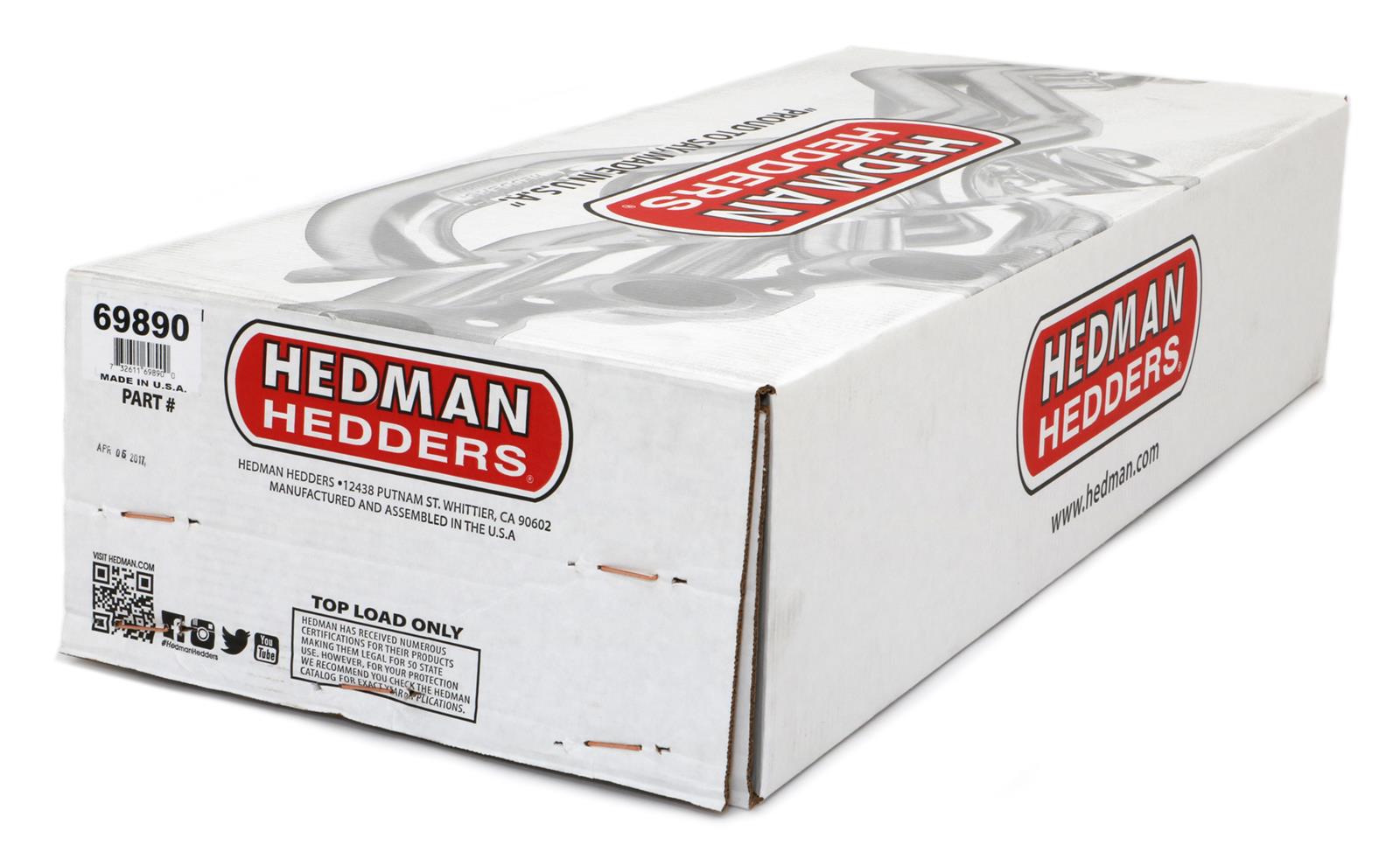 Hedman Elite Extreme-Duty Headers 69890 Headers, Extreme-Duty, Long Tube, Steel, Silver Ceramic Coated, Chevy, GMC, Small Block, Pair thumbnail 4