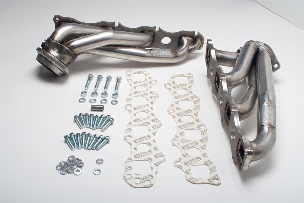 Hedman 304 Stainless Steel Headers 72500 Headers, Shorty, Steel, Natural, Chrysler, Dodge, 5.7L Hemi, Pair thumbnail 3