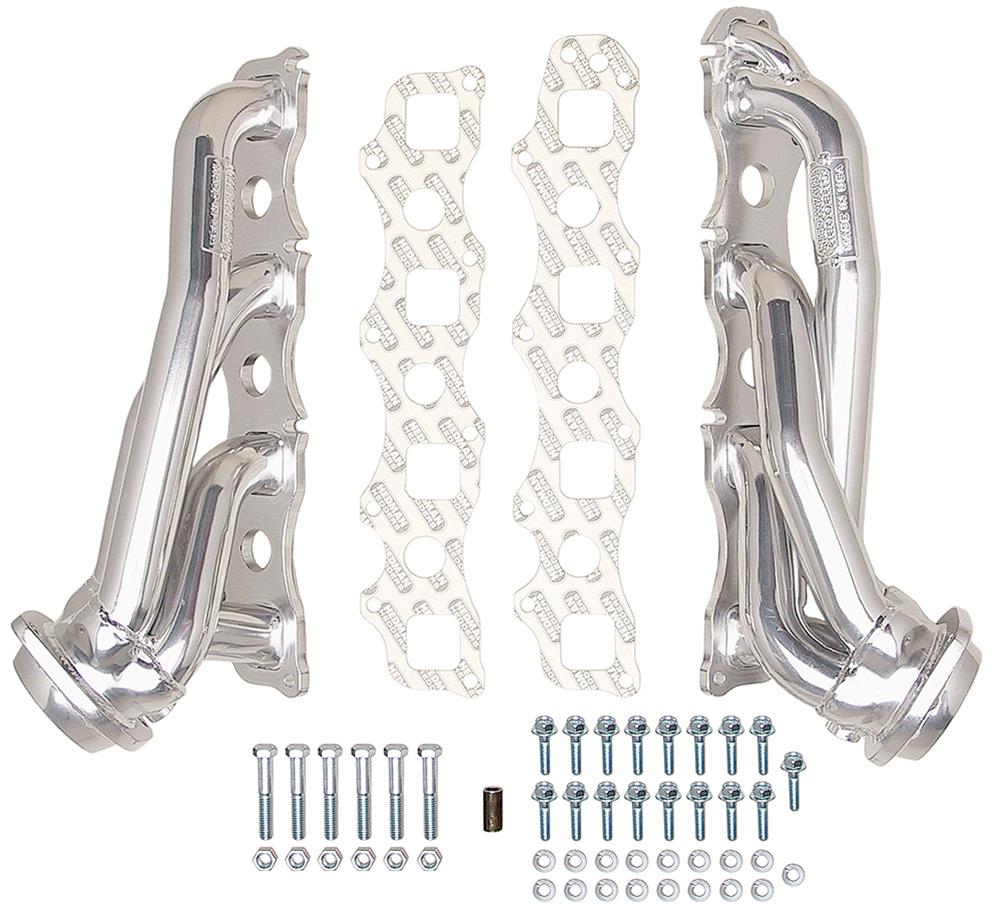 Hedman 304 Stainless Steel Headers 72506 Headers, Shorty, Steel, Silver Ceramic Coated, Chrysler, Dodge, 5.7L Hemi, Pair thumbnail 2