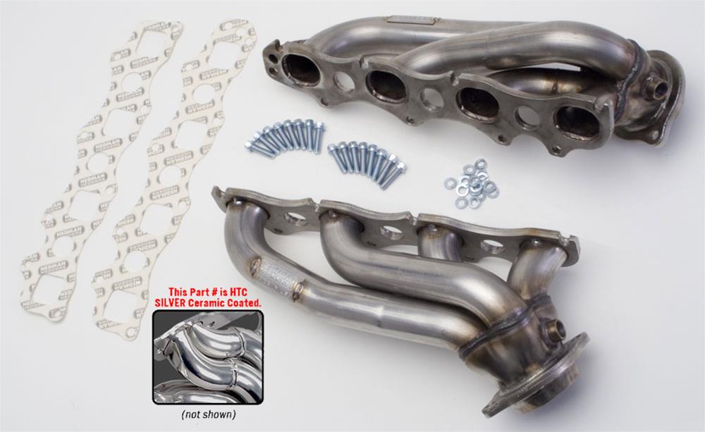 Hedman 304 Stainless Steel Headers 72626 Headers, Shorty, Steel, Silver Ceramic Coated, Dodge, Pair thumbnail 3