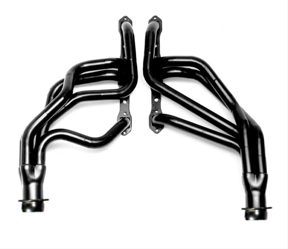 Hedman Street Headers 78033 Headers, Street, Long Tube, Steel, Black Ceramic Coated, Dodge, Plymouth, Pair thumbnail 3