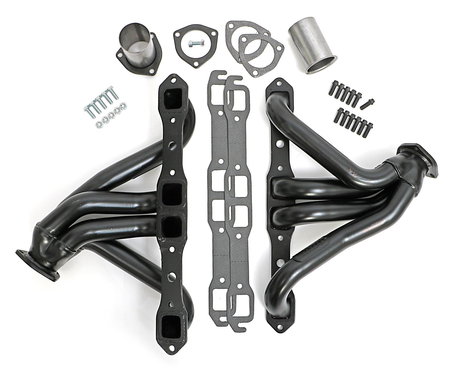 Hedman Street Headers 78070 Headers, Street, Mid-Length, Steel, Temporary Paint, Dodge, Plymouth, Big Block, Pair