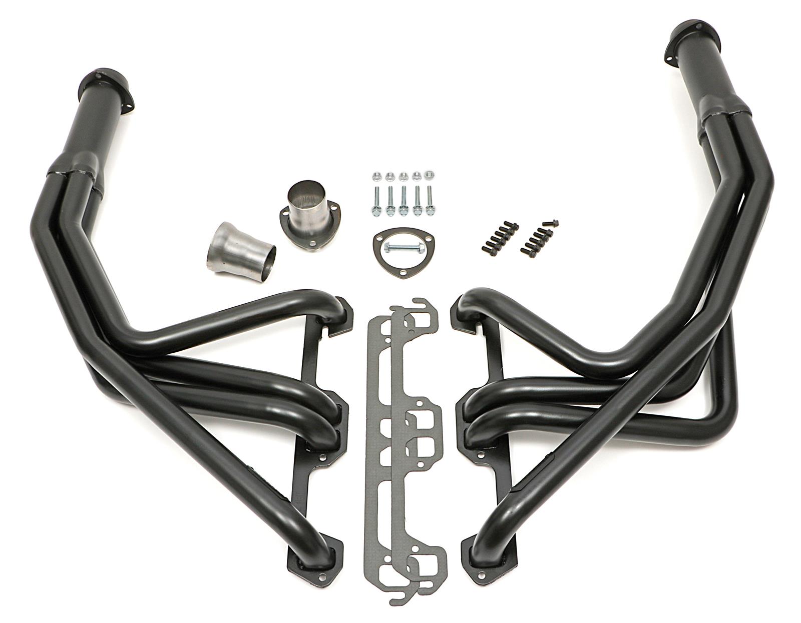 Hedman Street Headers 79013 Headers, Street, Long Tube, Steel, Black Ceramic Coated, Dodge, Pair thumbnail 2