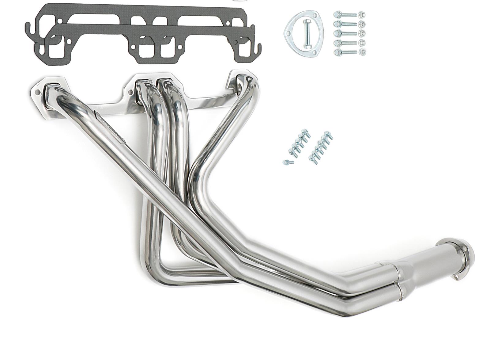 Hedman Street Headers 79016 Headers, Street, Long Tube, Steel, Silver Ceramic Coated, Dodge, 318, 360, Pair thumbnail 3