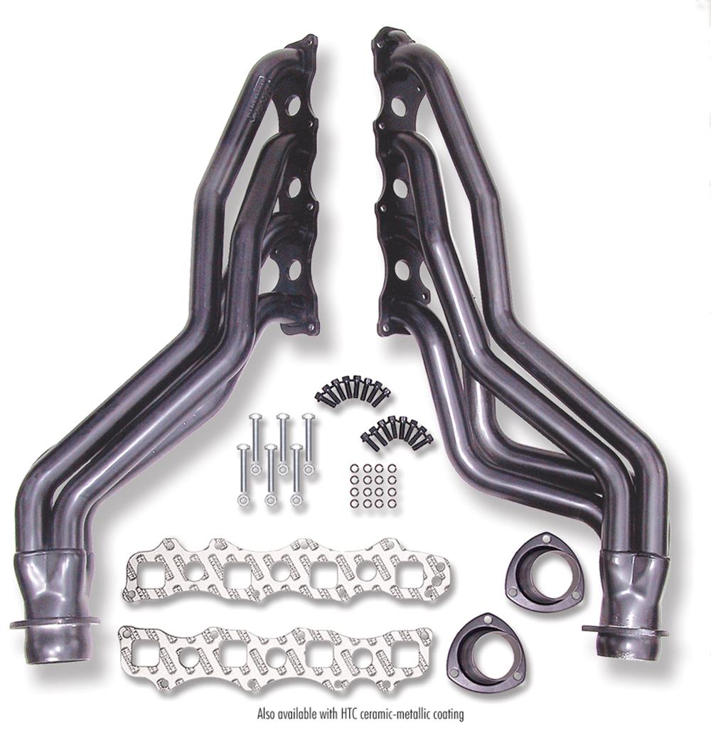 Hedman Street Headers 79590 Headers, Street, Long Tube, Steel, Temporary Paint, Dodge, 5.7L Hemi, Pair