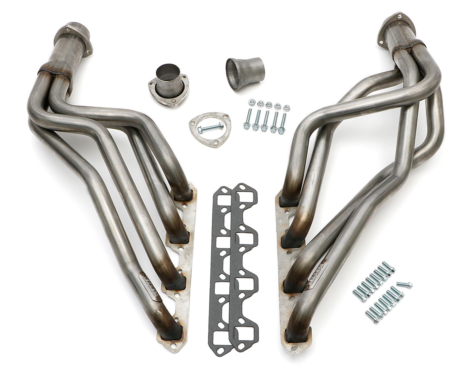 Hedman 304 Stainless Steel Headers 82300 Headers, Long Tube, Steel, Natural, Ford, Mercury, Small Block Windsor, Kit thumbnail 2
