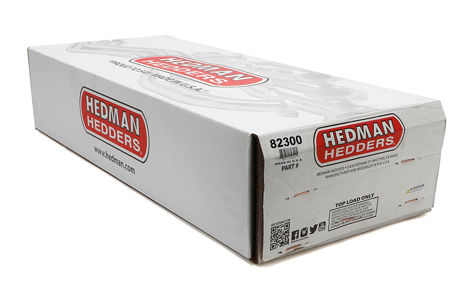 Hedman 304 Stainless Steel Headers 82300 Headers, Long Tube, Steel, Natural, Ford, Mercury, Small Block Windsor, Kit thumbnail 9