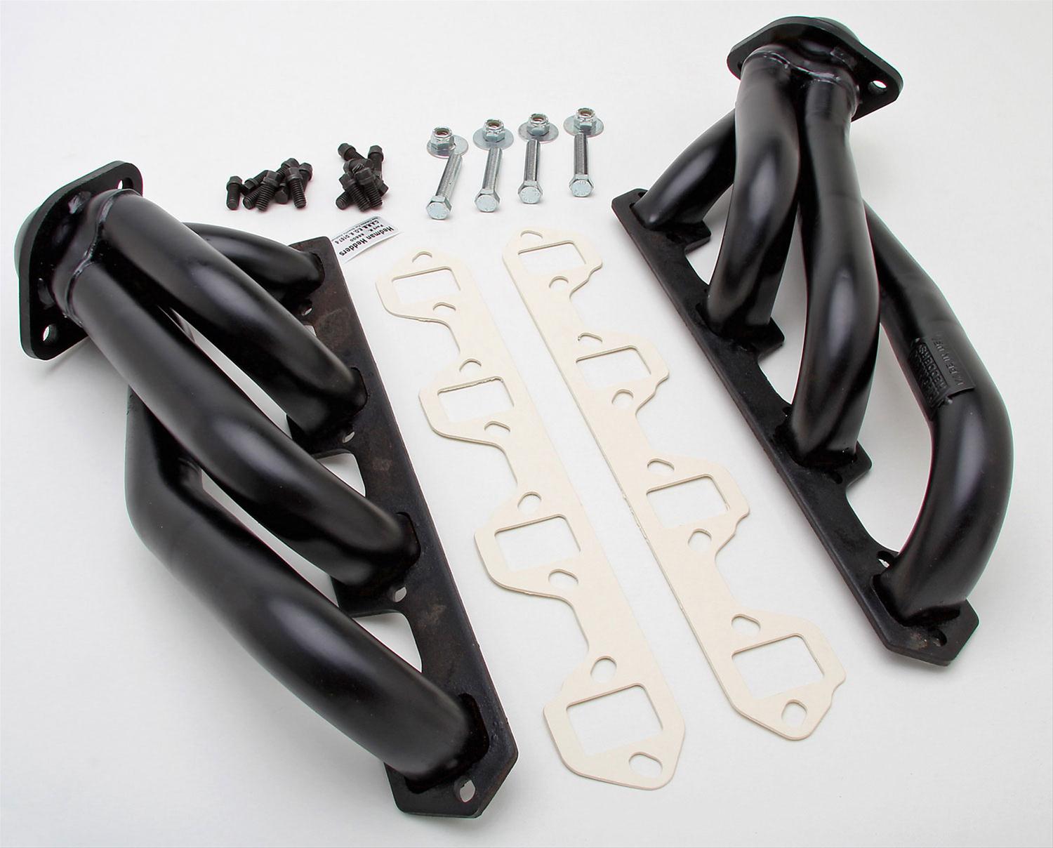 Hedman 304 Stainless Steel Headers 82603 Headers, Shorty, Steel, Black Ceramic Coated, Ford, Pair