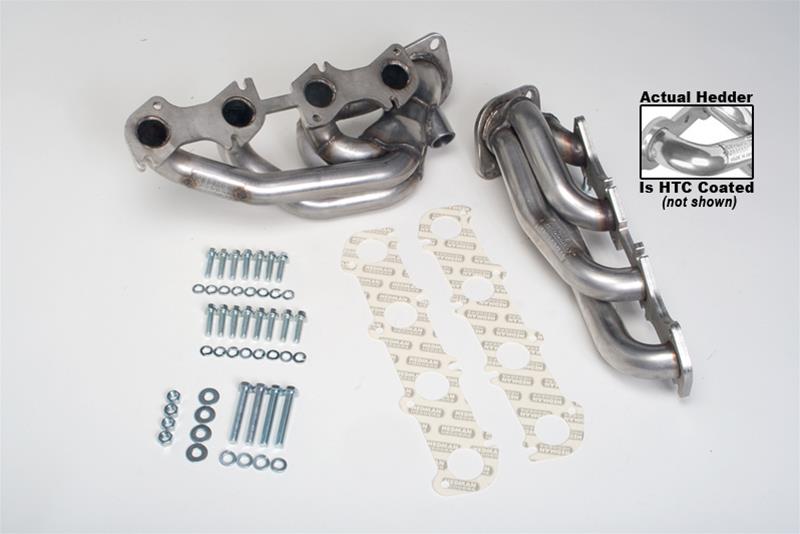 Hedman 304 Stainless Steel Headers 82606 Headers, Shorty, Steel, Silver Ceramic Coated, Ford, 5.4L, Pair thumbnail 2