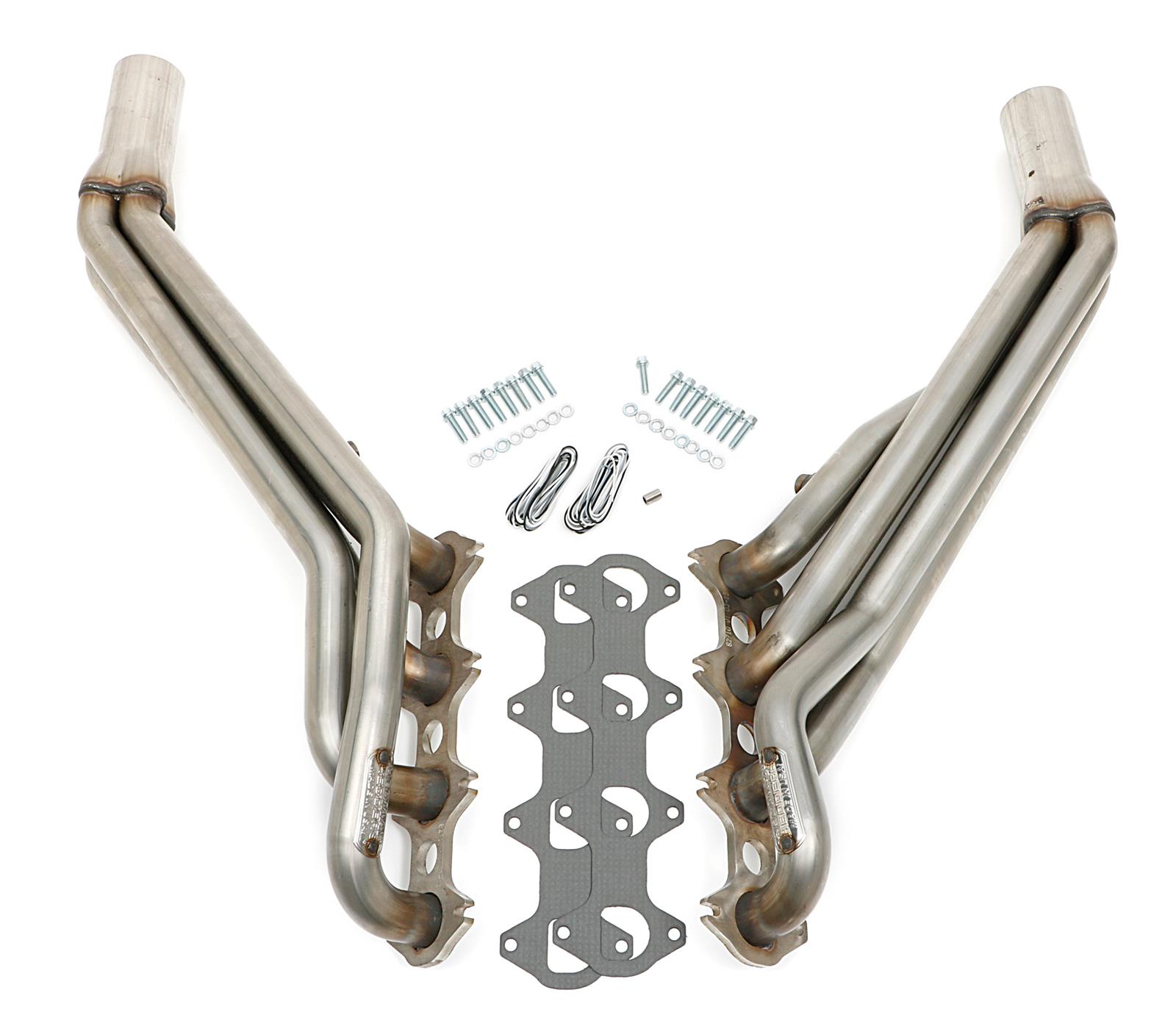 Hedman 304 Stainless Steel Headers 82710 Headers, Long Tube, Steel, Natural, Ford, 4.6L, Pair