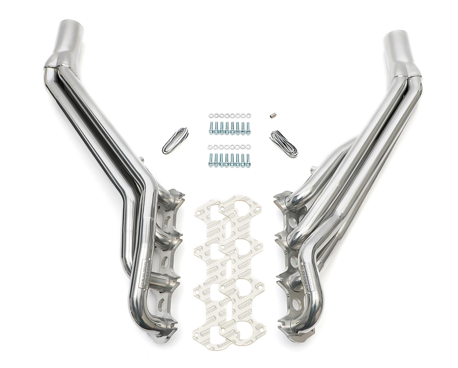Hedman 304 Stainless Steel Headers 82716 Headers, Long Tube, Steel, Silver Ceramic Coated, Ford, 4.6L, Pair